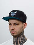 Бейсболка MITCHELL NESS арт. 6HSSSH21270-CHOBLCK Charlotte Hornets NBA (черный)